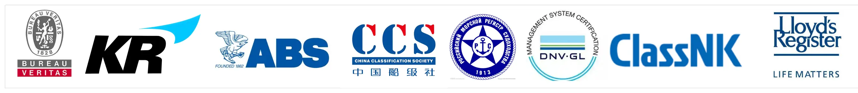 Class society certificates